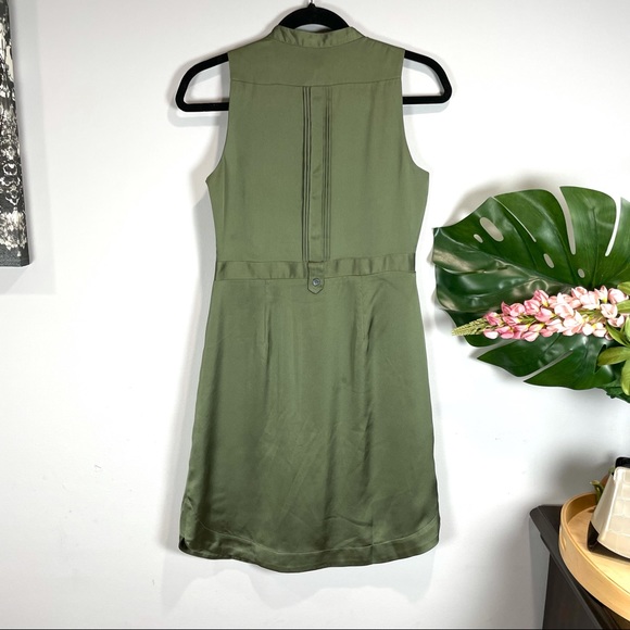 Banana Republic green olive cargo dress 0P Petite - Picture 6 of 12